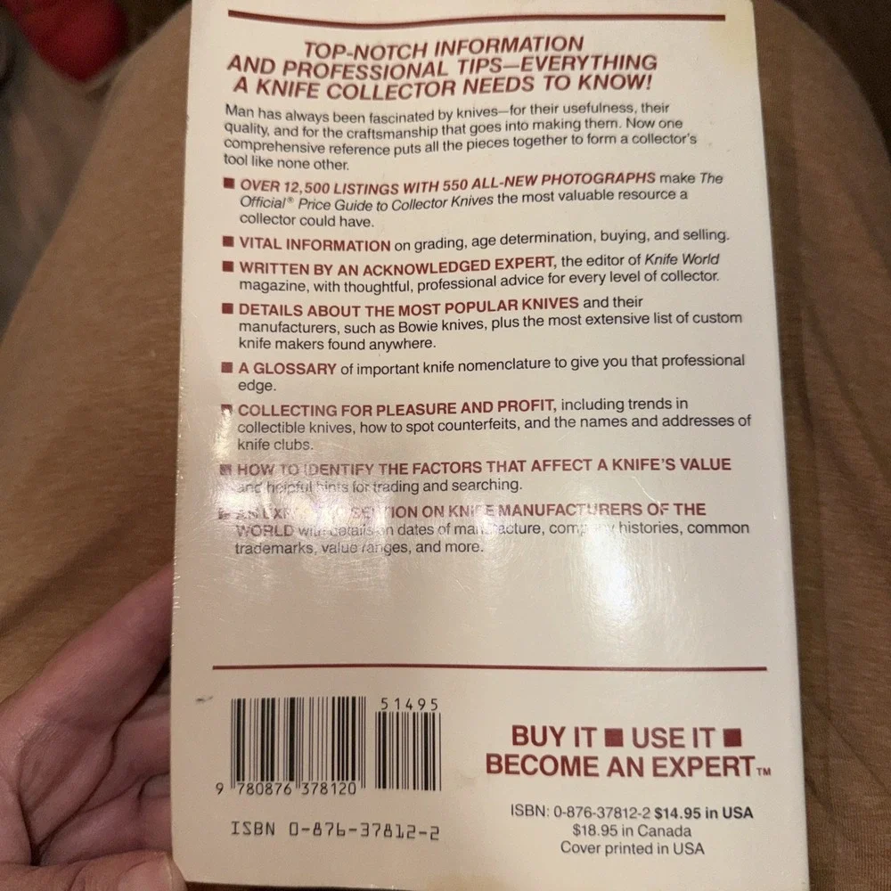 Official Price Guide Collector Knives Tenth Edition C Houston Price Softcover